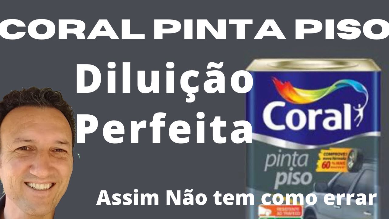 Diluindo coral pinta piso