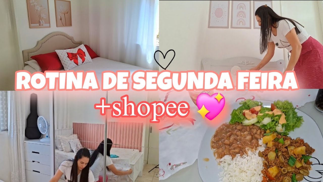 CASA EM ORDEM, CAMA POSTA E COMPRINHA DA SHOPEE QUE AMEI🛍💖 JYSSOZA 