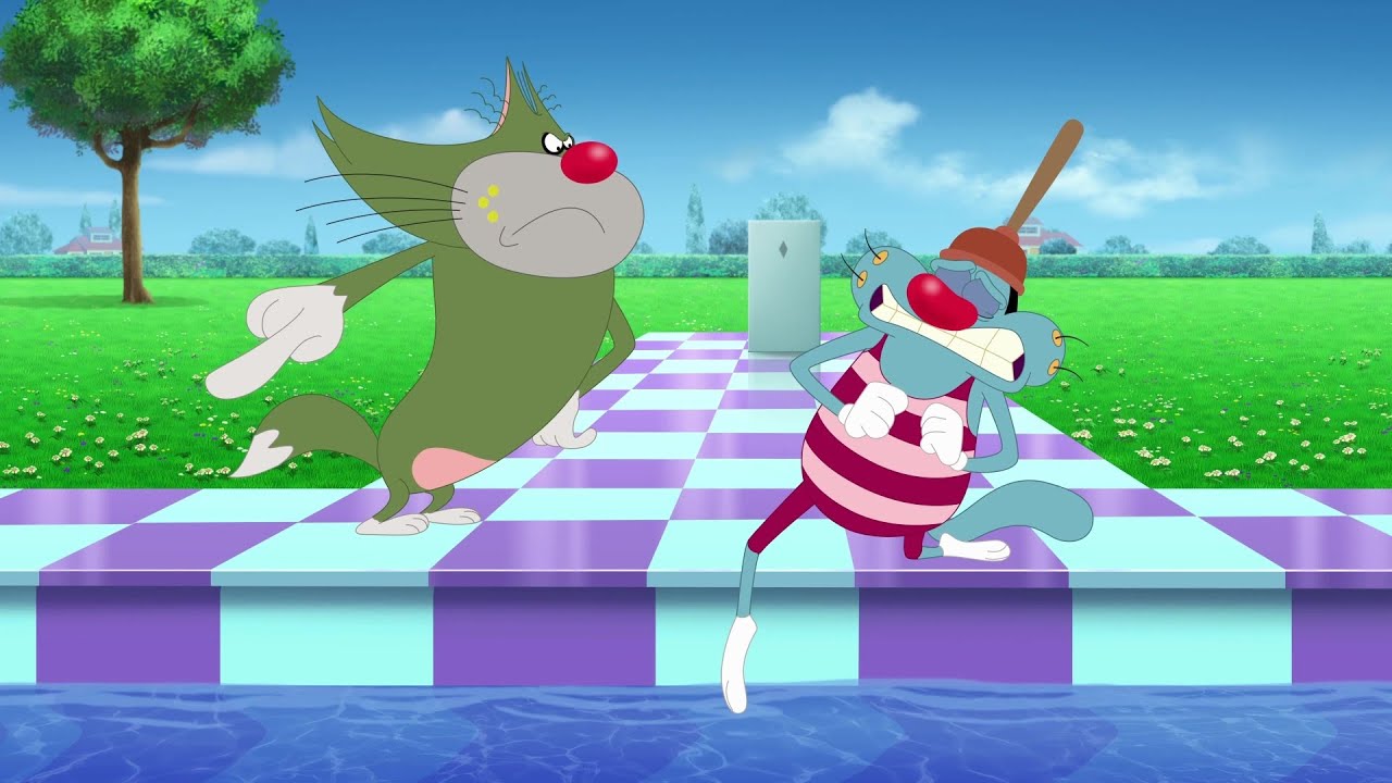 Oggy and the Cockroaches - Oggy Learns to Swim or Not (s07e33) Full Episode in HD