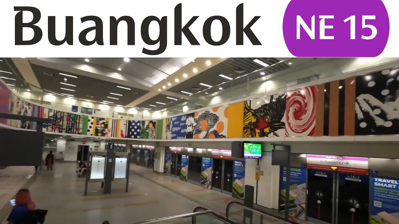NE15 Buangkok MRT Station: Exit B to Platforms | North East Line