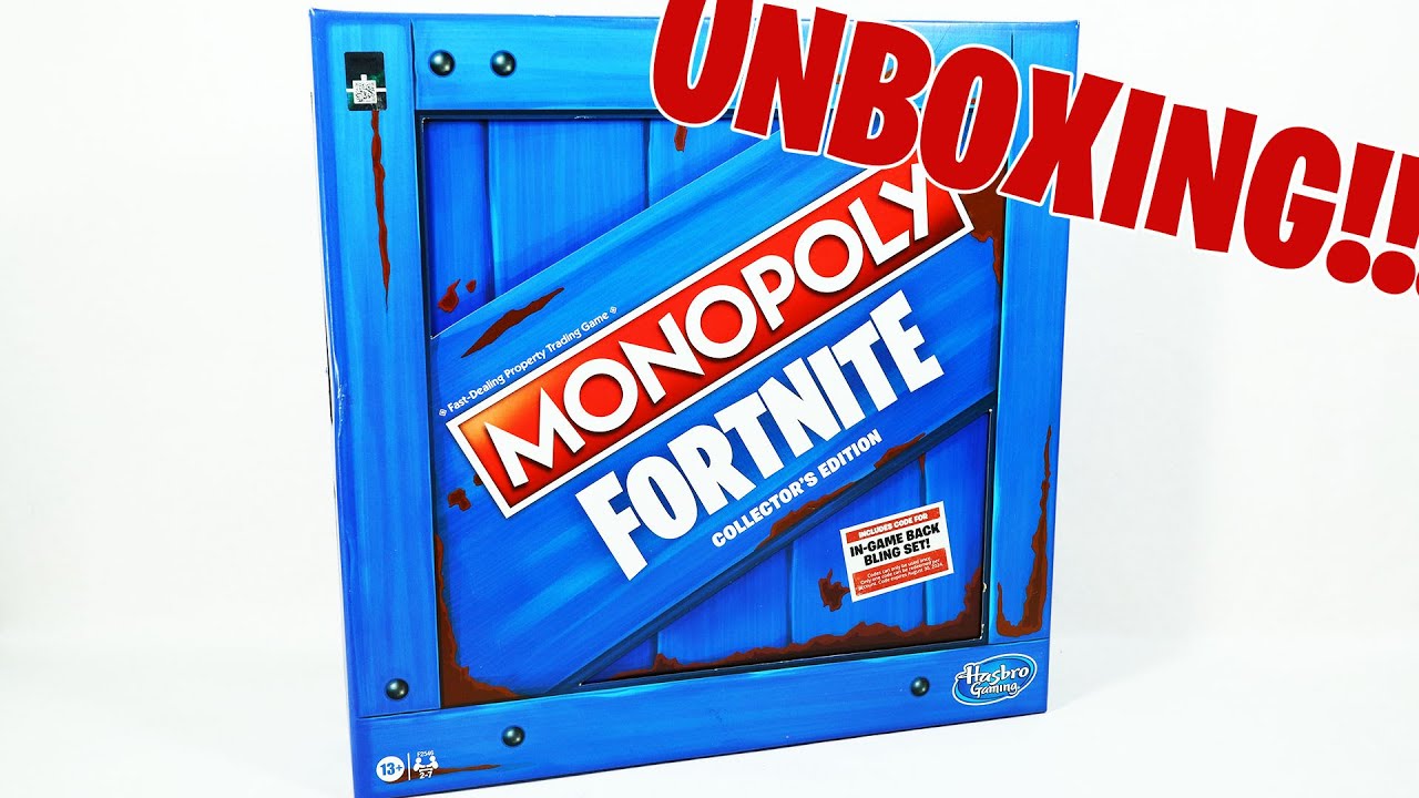 * Распаковка коллекционного издания Monopoly Fortnite *