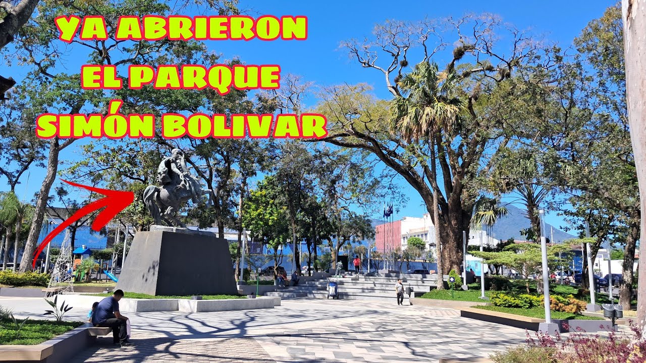 Visitamos en renovado PARQUE SIMÓN BOLIVAR 