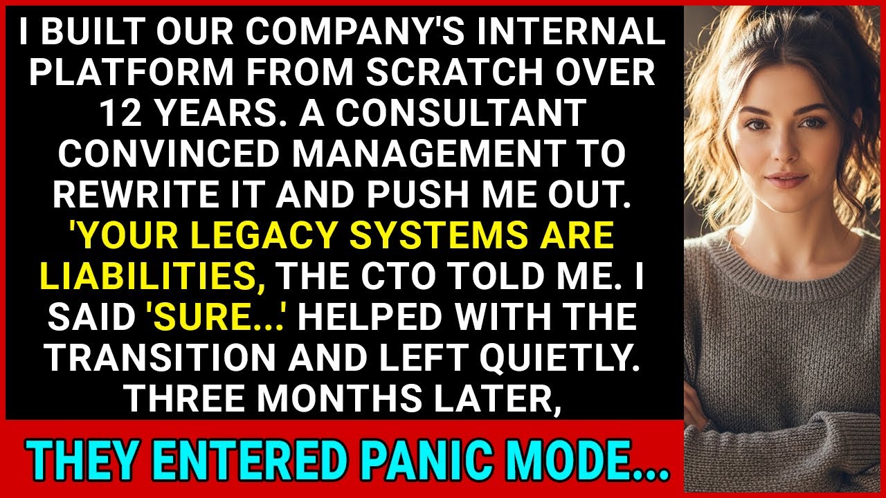 New Consultant Fired Me After I Built Our Company Platform From Scratch For 12 Years. In 3 Months...