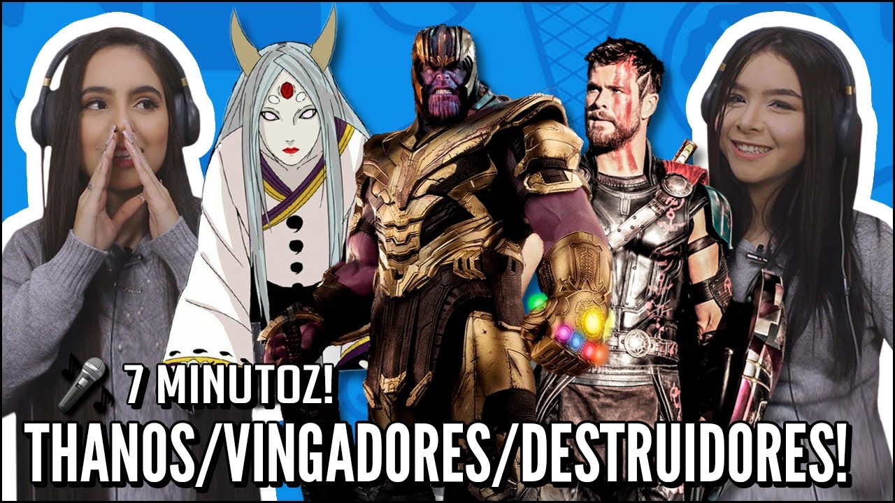 JOVENS REAGEM A RAP DO THANOS, RAP DOS VINGADORES, RAP DOS DESTRUIDORES DE MUNDO - 7 MINUTOZ