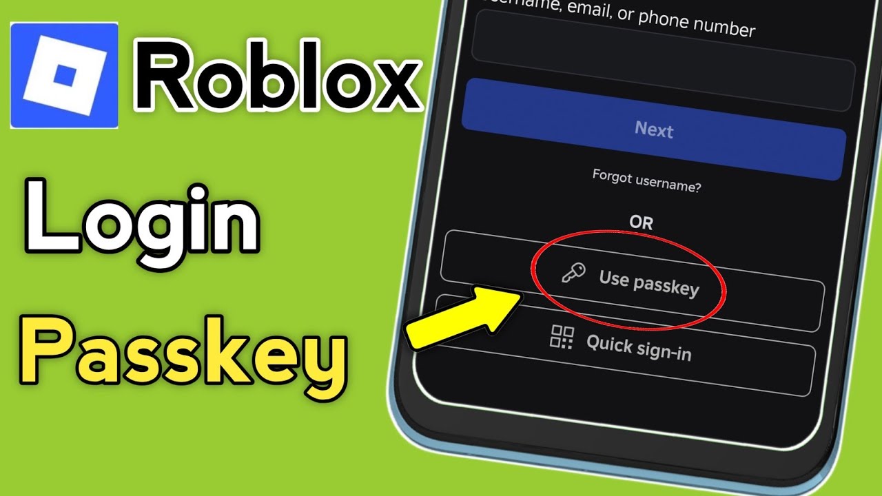 How to login roblox account with passkey - Full Guide 