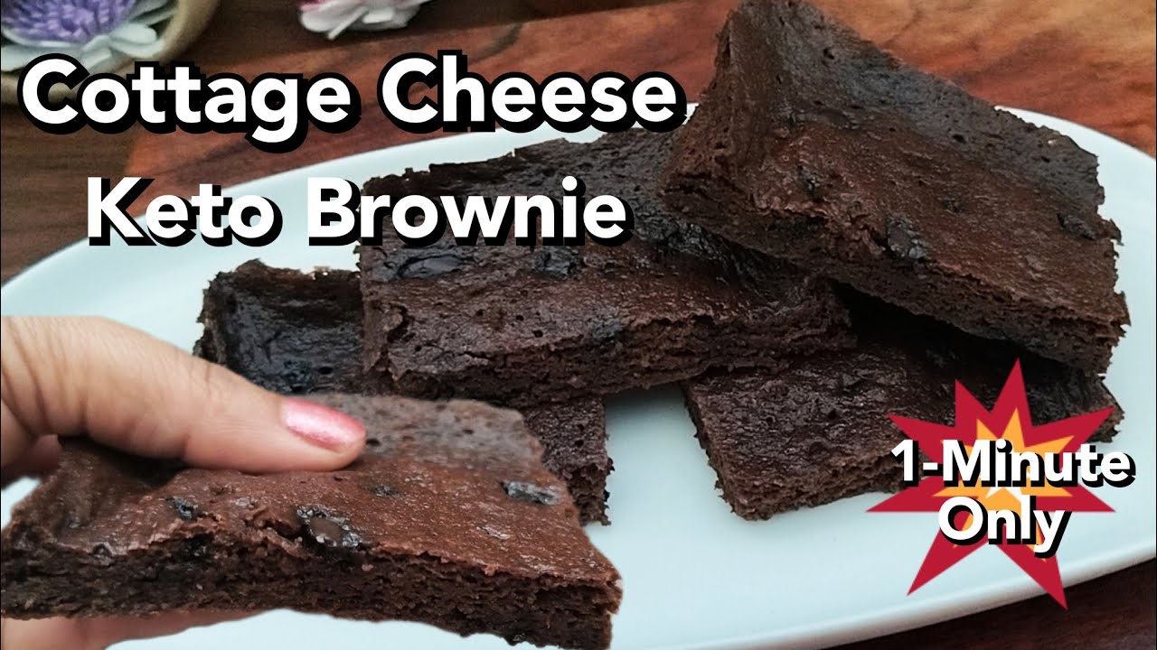 1 Minute Keto Cottage Cheese Brownies – Quick , Delicious & Low-Carb !