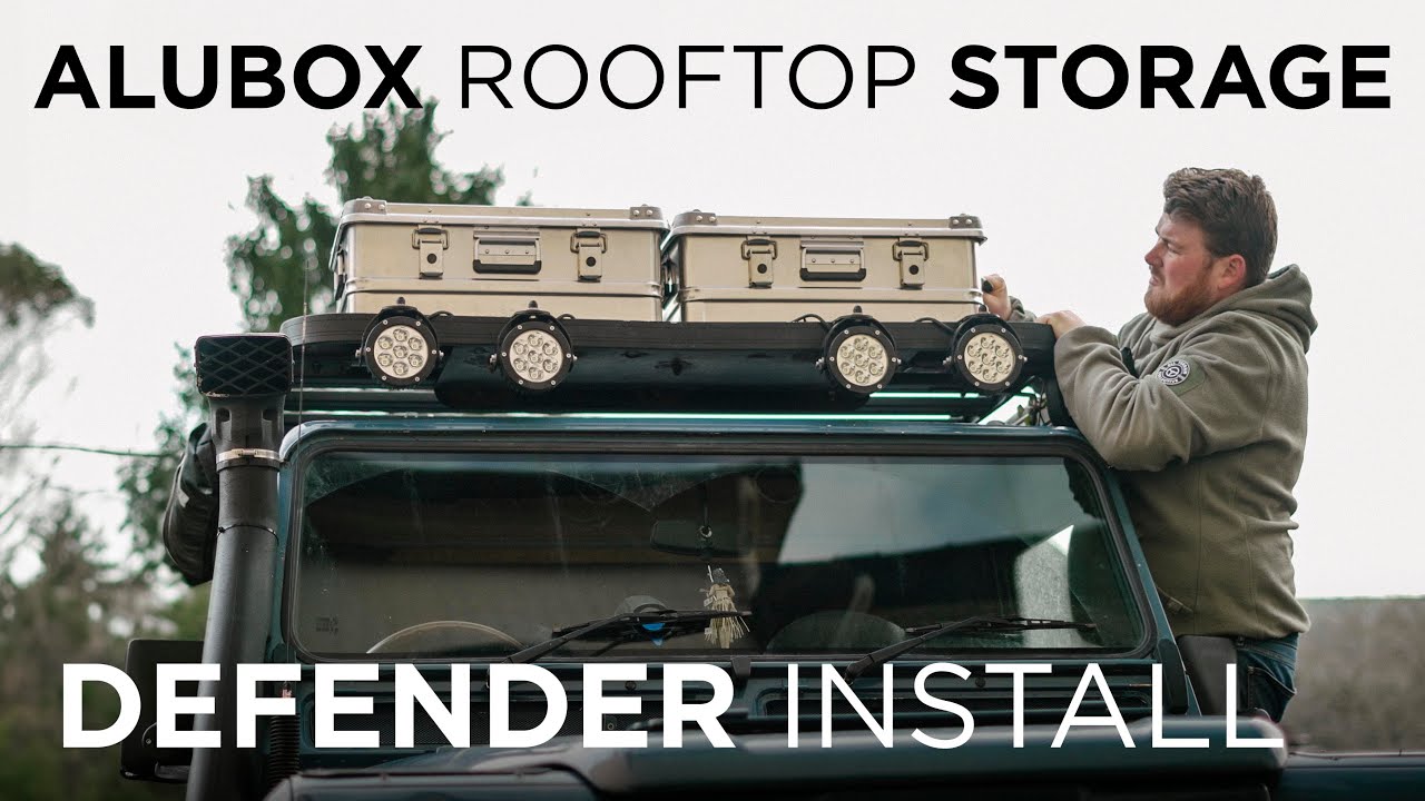ПРОЧНОЕ АЛЮМИНИЕВОЕ ХРАНЕНИЕ - УСТАНОВКА ALUBOX AO42S НА DEFENDER
