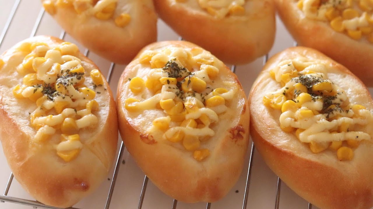 ふわふわ♡コーンマヨパンの作り方／Corn Mayonnaise Bread recipe