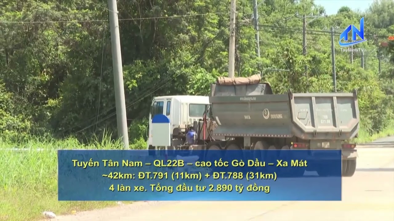 Tây Ninh đầu tư 2.890 tỷ đồng nâng cấp tuyến đường kết nối Cửa khẩu quốc tế Tân Nam | TayNinhTV