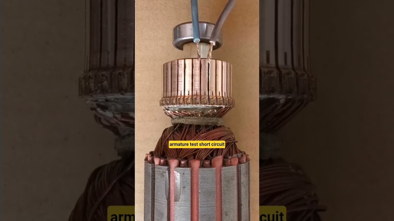 armature test short circuit #armature #test #short #circuit #repair #drillmachine #electrical #tool