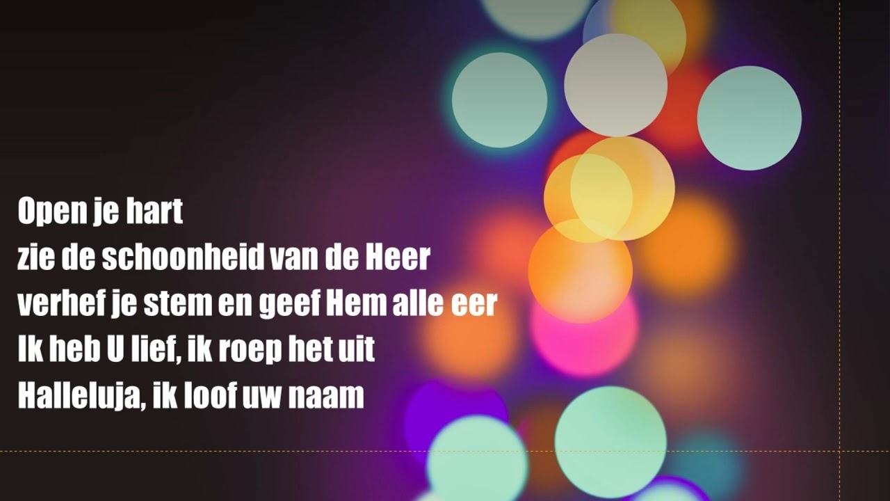 Opwekking met tekst 341 Open je hart