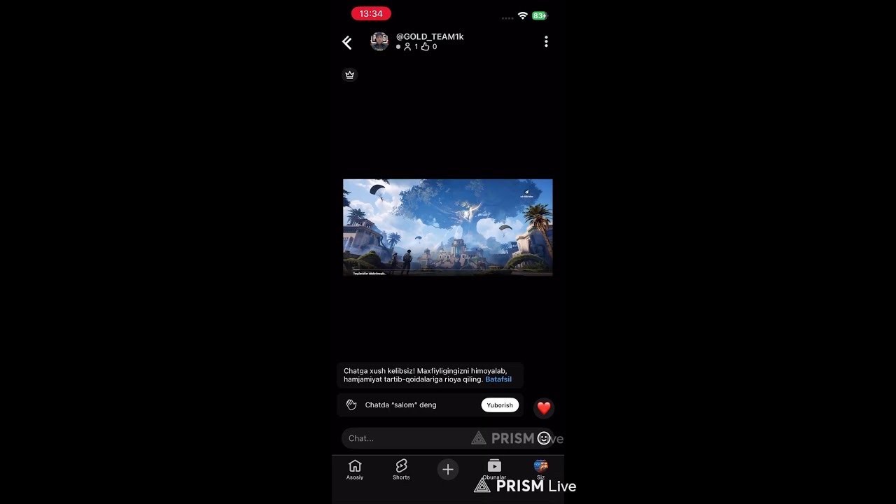 Live streaming of mxmdv_pubgm