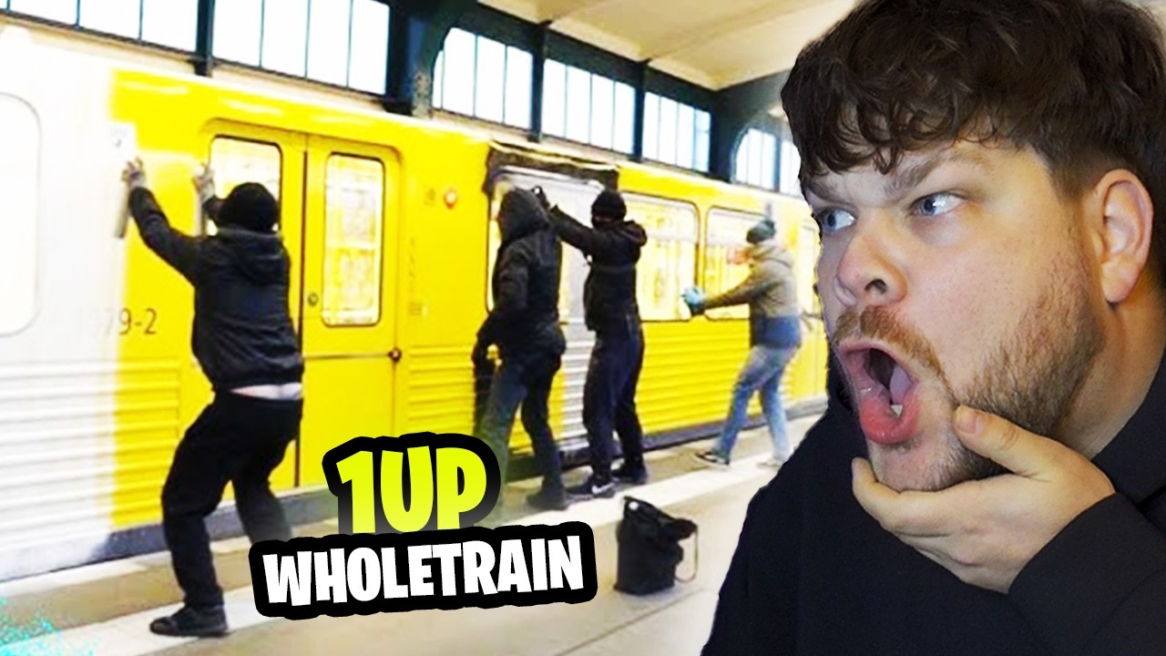 1UP in BERLIN | Graffiti WHOLETRAIN Reaction