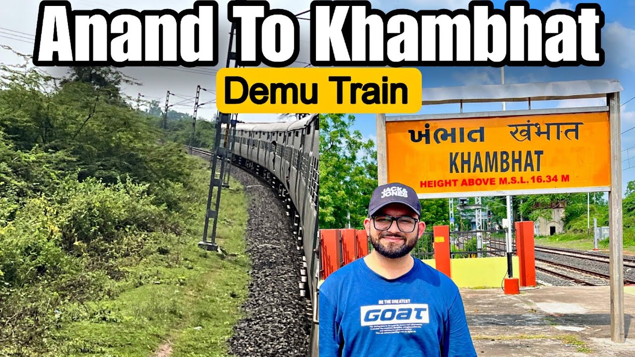 09365 Anand To Khambhat Train Journey | Memu Train Vlog | Vlog-96.
