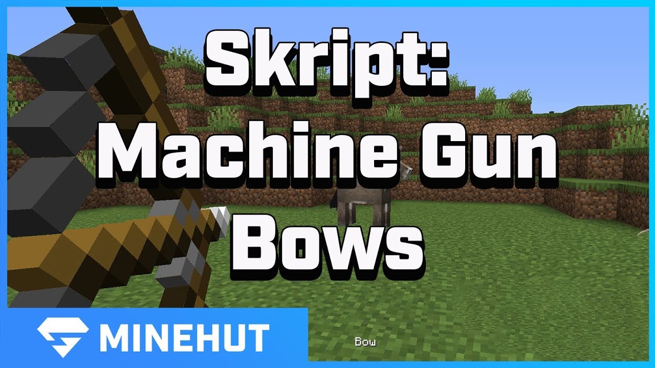 How To Make Machinegun Bows With Skript | Minehut 101