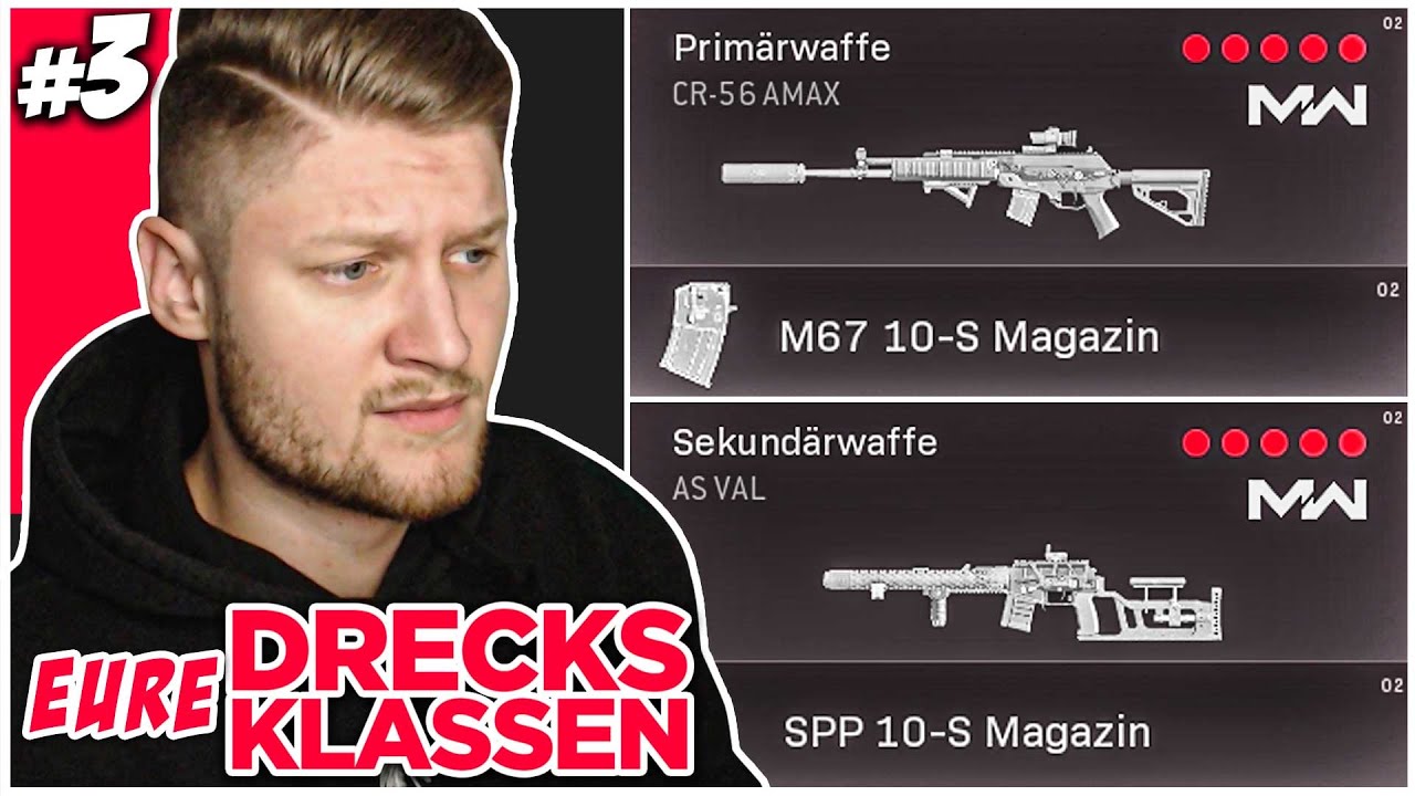 10 Schuss Amax + 10 Schuss AS VAL = 🤢 | Ich spiele eure Drecksklassen #3 (Warzone)