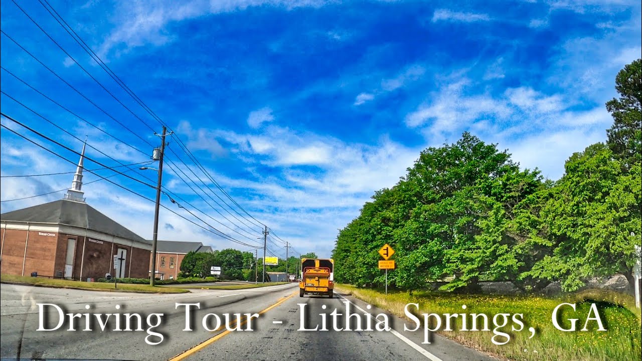 Driving Tour Through Lithia Springs, GA - 4K