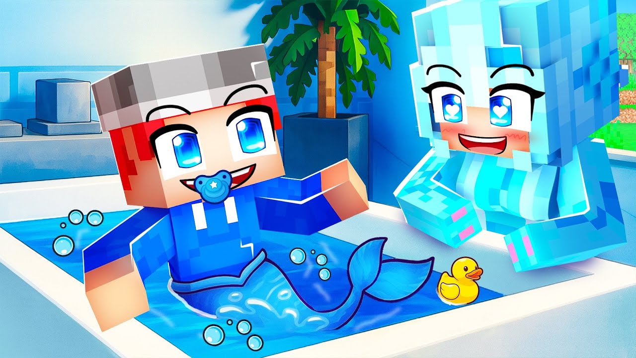 Adopting MERMAID Gara in Minecraft!