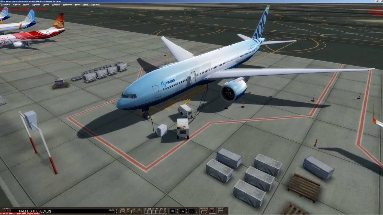 Prepar3D [P3D v3] | PMDG | Boeing 777 | FS2Crew voice control |  Full flight | OMDB - LGAV