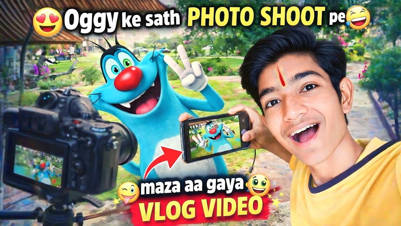 😍 oggy ke sath photo shoot pe 😅 || 😜maza aa gaya 🤩 vlog video..