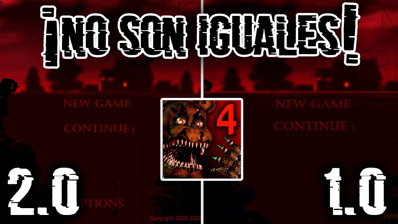 Antiguo vs Remasterizado | FNAF 4 Mobile