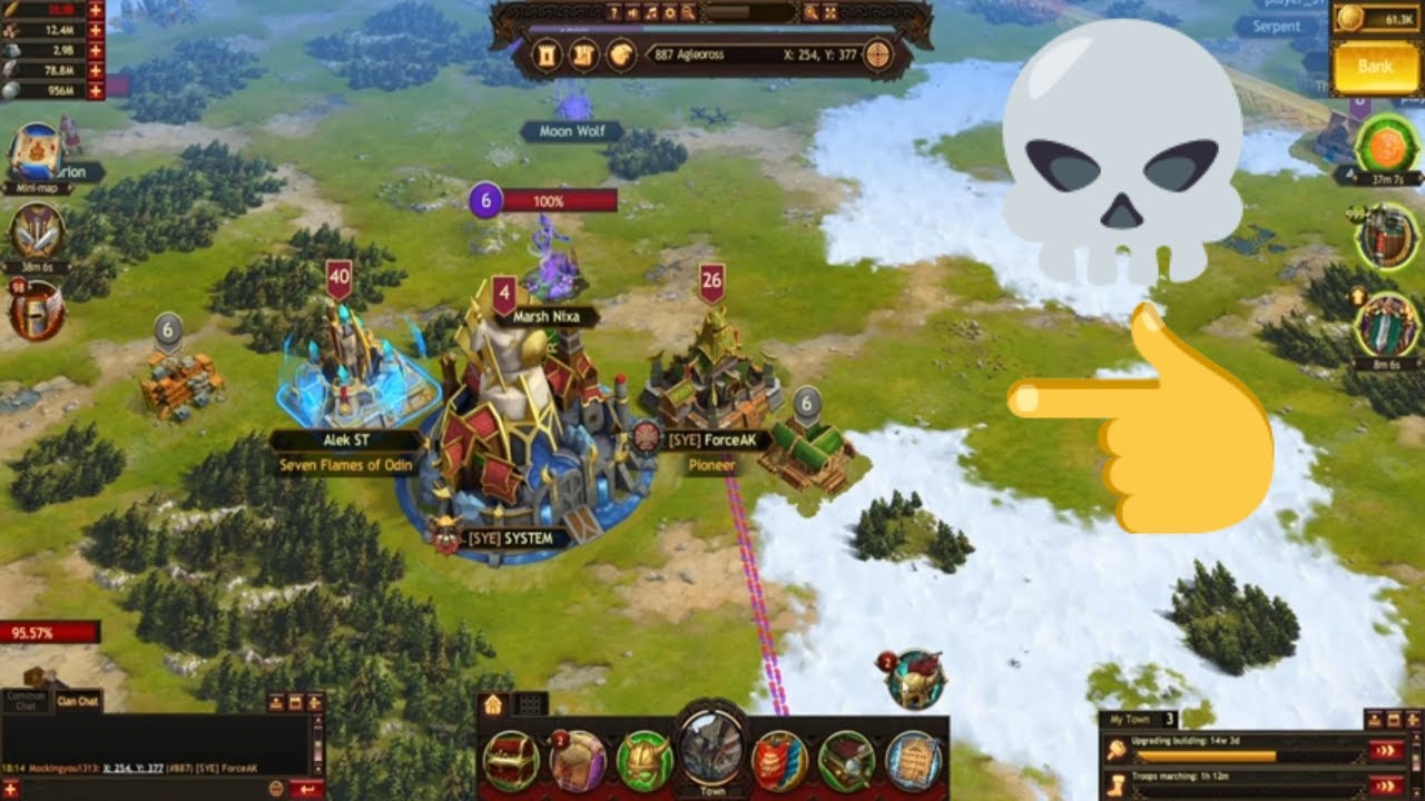 Vikings : War of Clans  , Lets burn another castle down  !