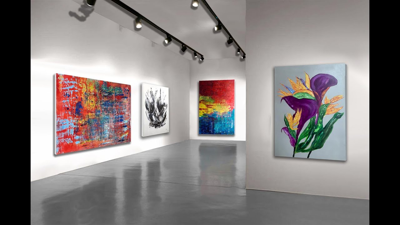 Tropical Flowers abstract painting by Patrick Joosten