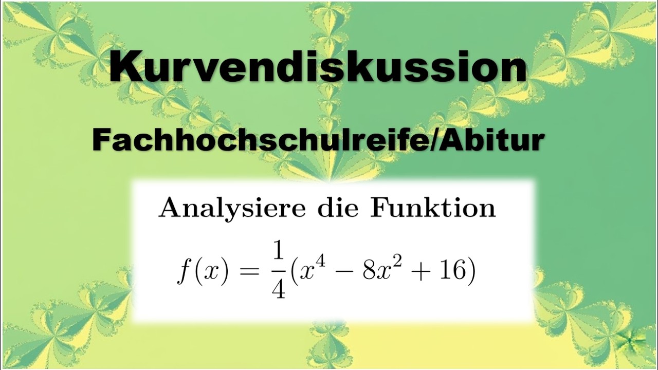 Kurvendiskussion: Fachhochschulreife/Abitur