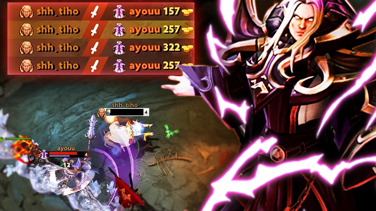 Beautiful Gameplay!! Invoker DELETES Void Spirit Mid | Dota 2 Invoker