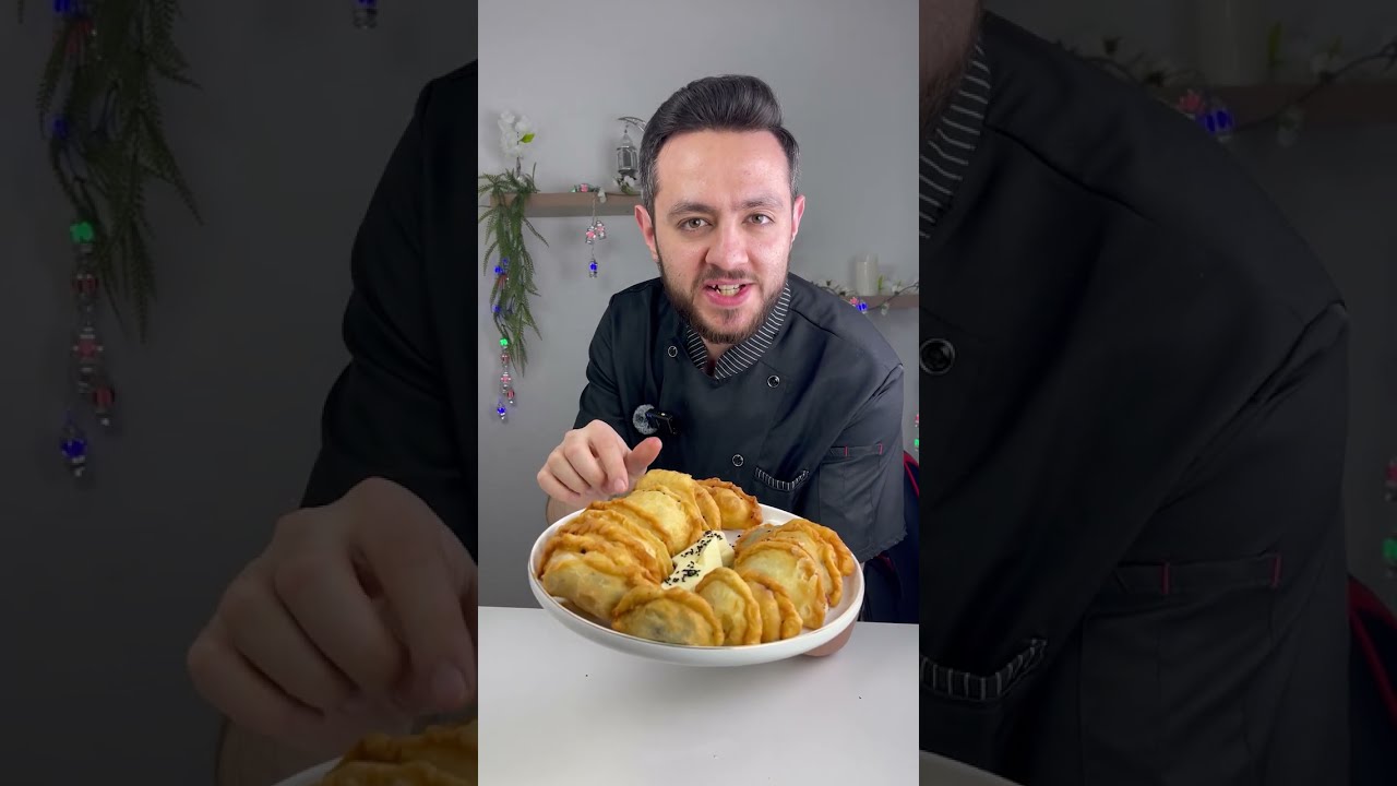 سمبوسك بحشوة الجبنة واللحمة على طريقتي الرهيبة