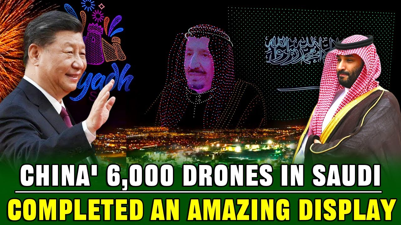 Unbelievable! China Used 6,000 Drones for an Aerial Show in Saudi Arabia, Stunning Everyone!