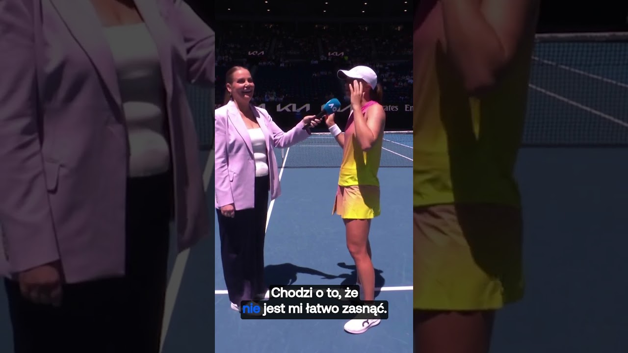 Co Iga Świątek sądzi o kawie w Australii? 😅 Jako wybrnęła! #AusOpen2025