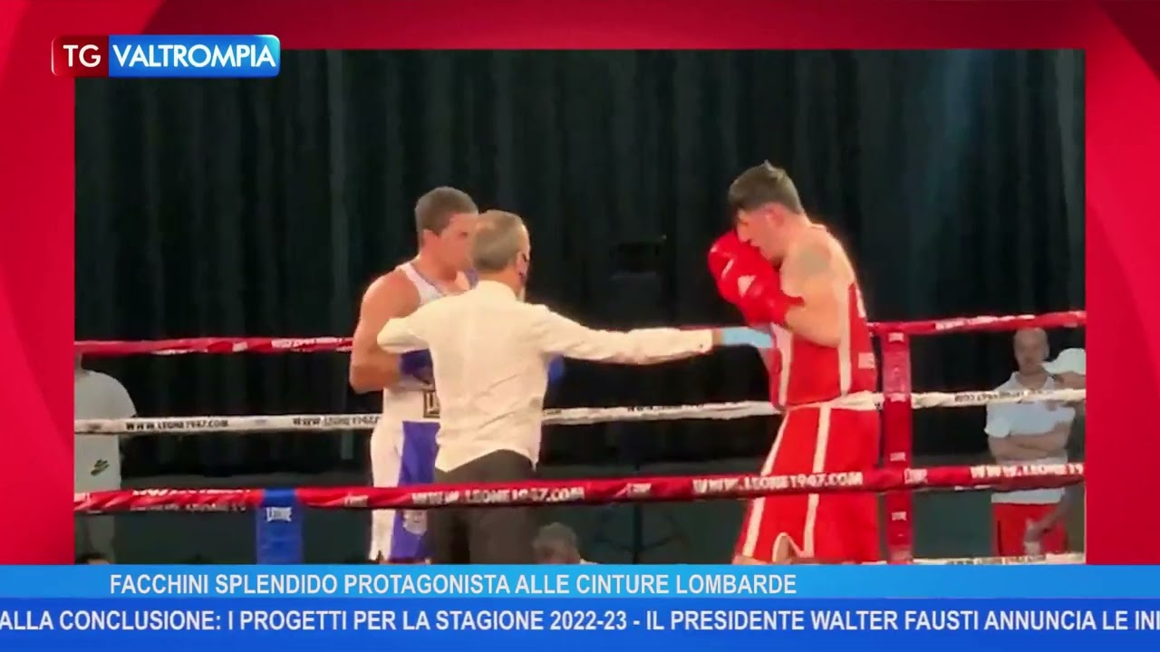 IL PORTACOLORI DELLA BOXE LUMEZZANE MATTIA FACCHINI IMPONE LA SUA CLASSE E POTENZA ANCHE