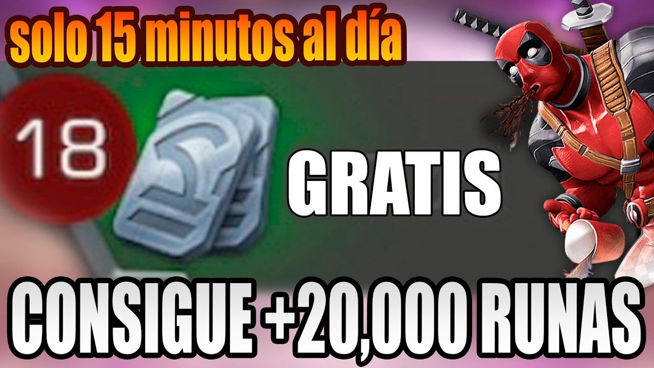 CONSIGUE +20,000 RUNAS al AÑO jugando SOLO 15 minutos al día... - Marvel CoC