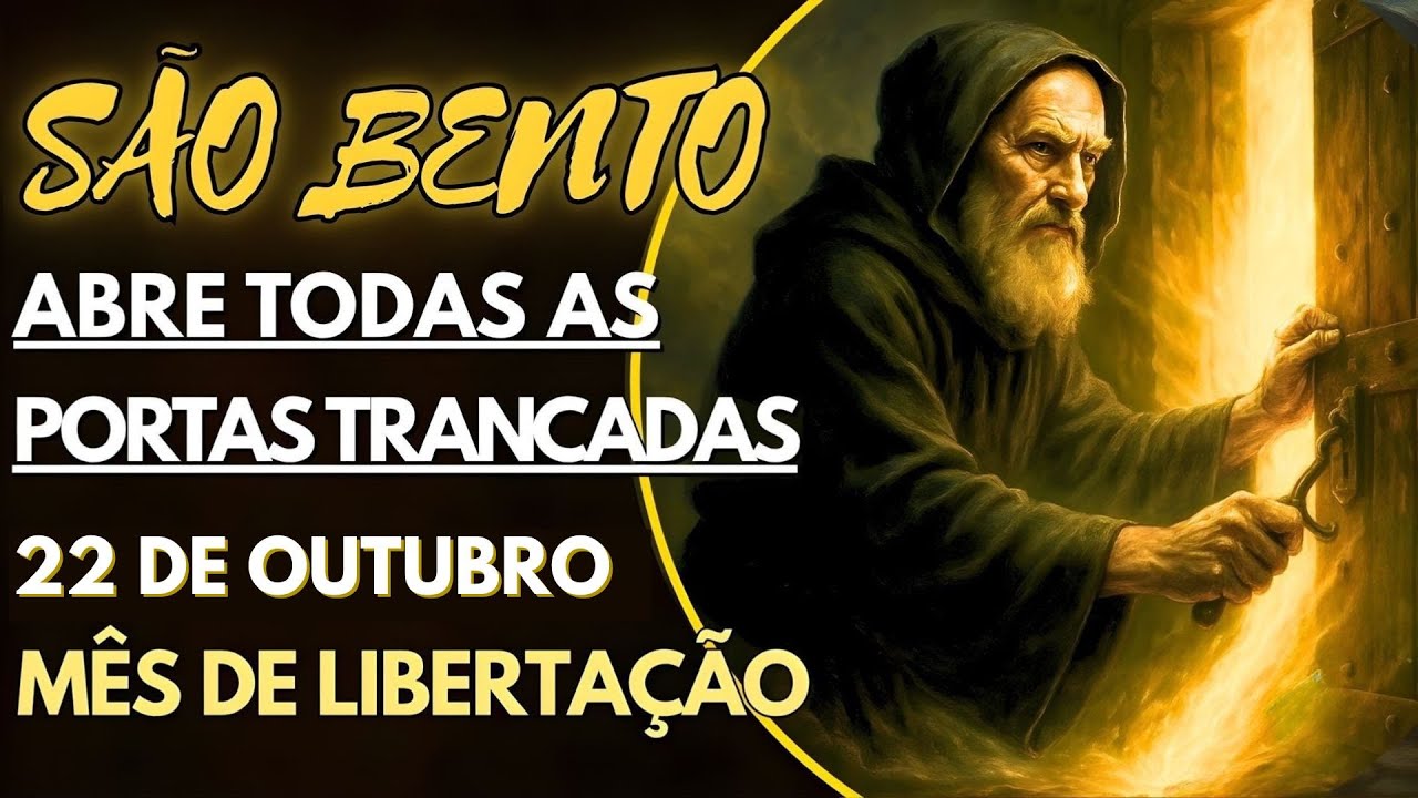 🚪 PORTAS FECHADAS VÃO SE ABRIR! — Oração de São Bento Contra Nós e Embaraços!