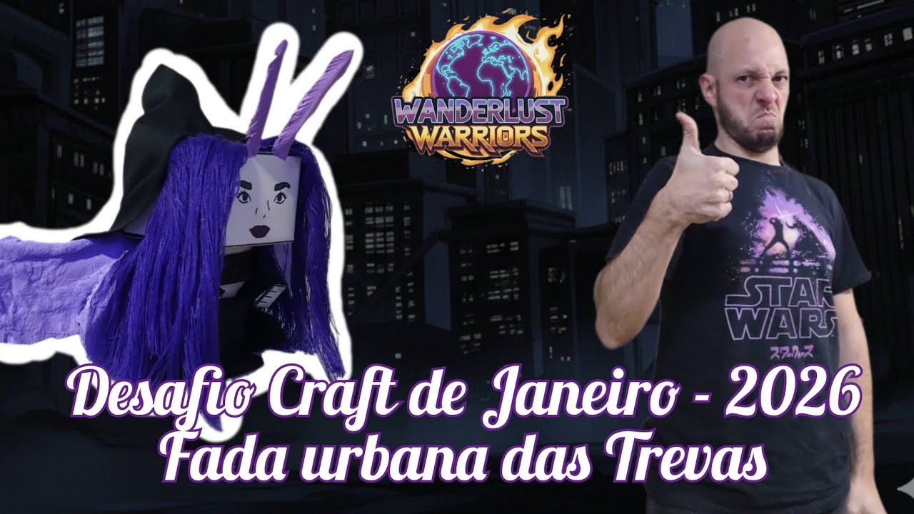 [DESAFIO CRAFT] FADA URBANA DAS TREVAS - Janeiro de 2026 #craft #miniatura #metropole #fadas 