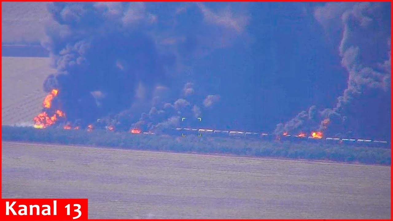 Ukrainian brigade strikes cargo train transporting fuel to Russian army in Zaporizhzhia