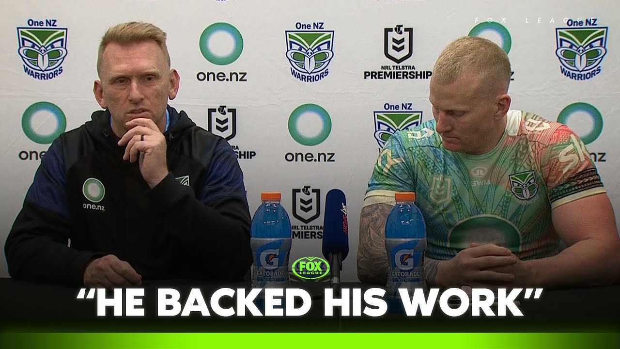 Webby comments on special Warriors Golden Point win | Warriors Press Conference | Fox League
