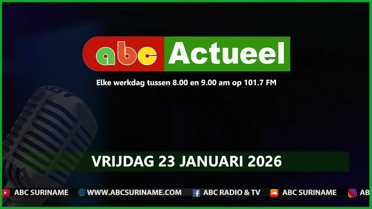 ABC Actueel vrijdag 23 januari 2026