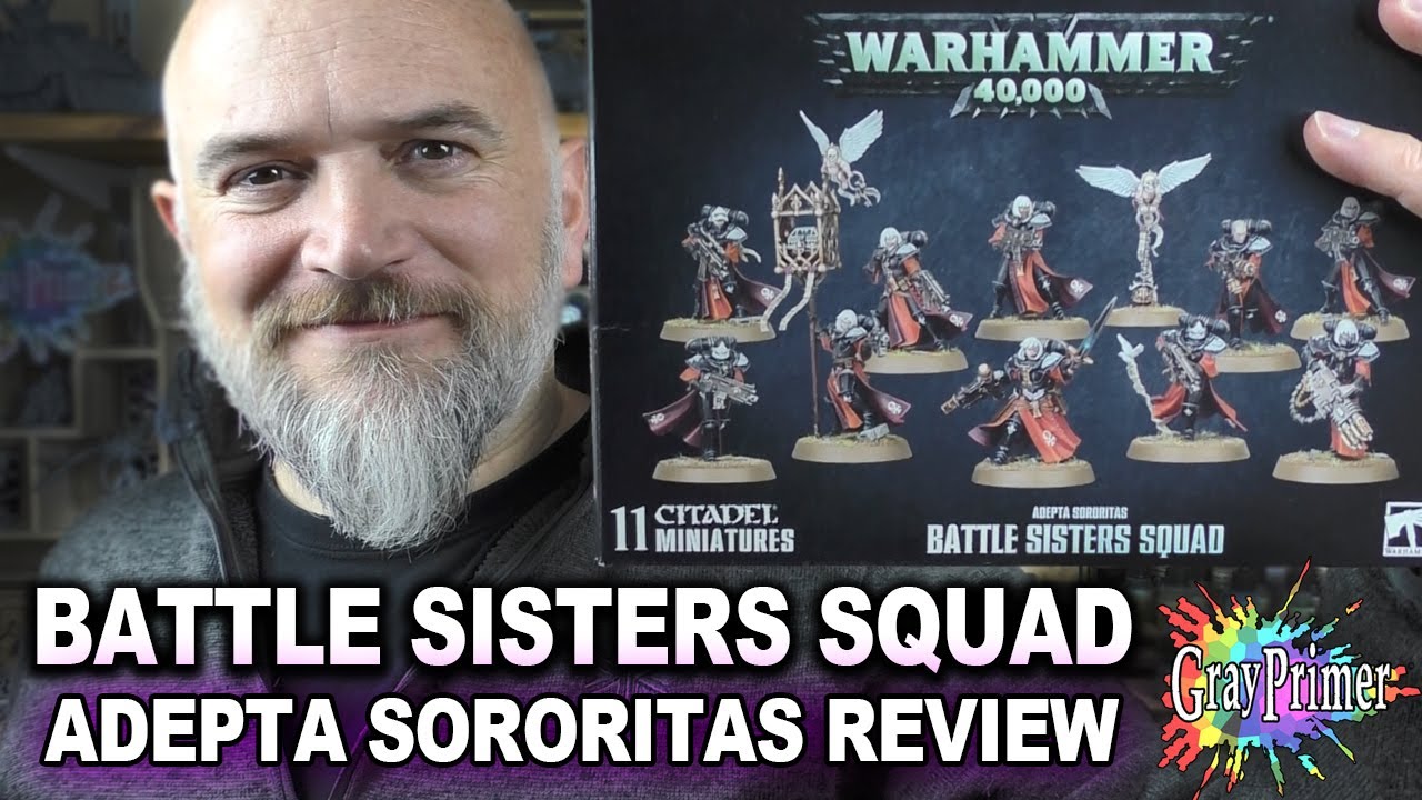 Battle Sisters Unbox and Review for Warhammer 40K. It’s Adepta Sororitas August on GrayPrimer!
