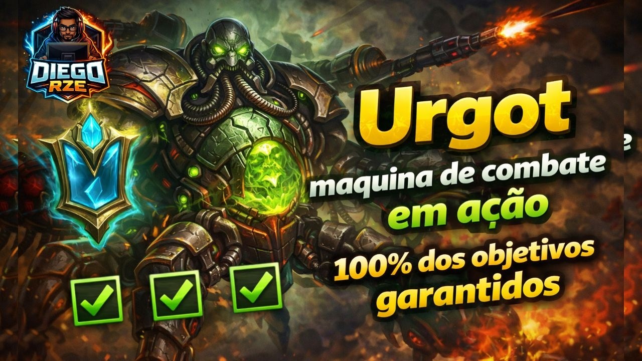 💥 URGOT JUNGLE IMPARÁVEL! BARON, DRAGÃO E TORRES? TUDO MEU!