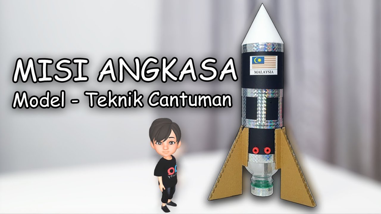 Misi Angkasa - Model Roket (Teknik Cantuman) | Simple Rocket Model