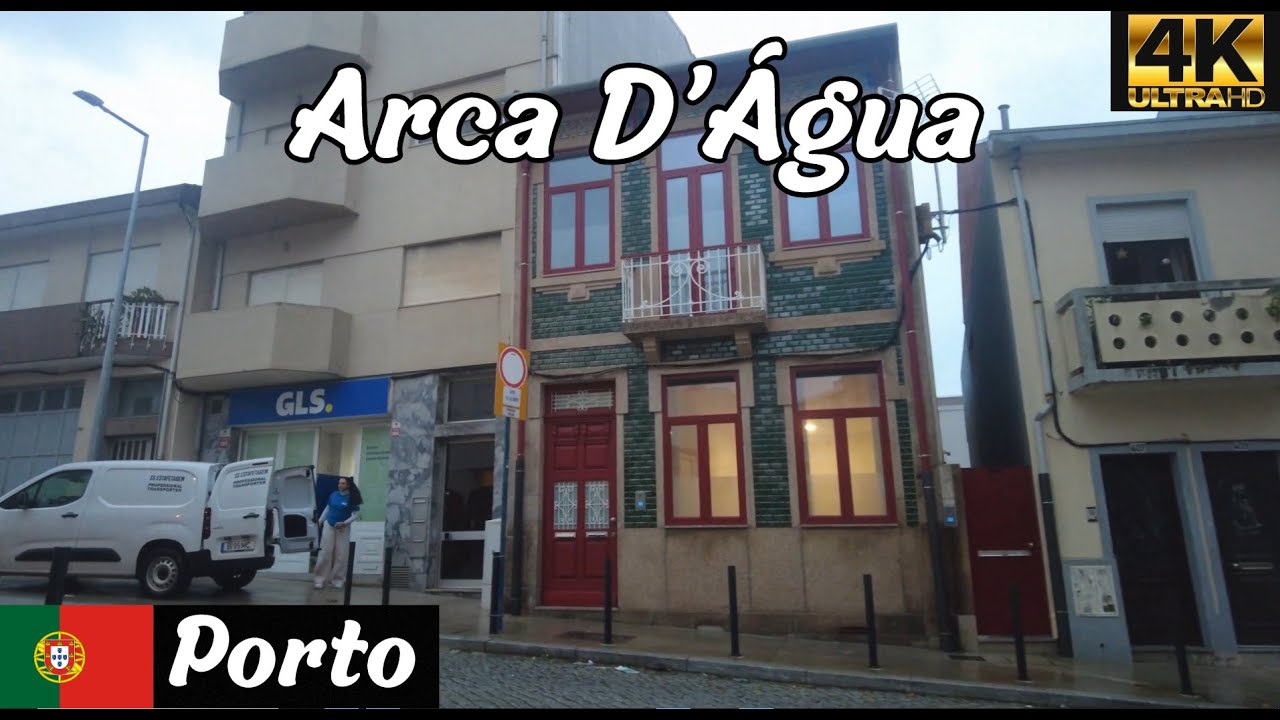 Porto | Arca D'Água | Portugal 4K City Rain Walk