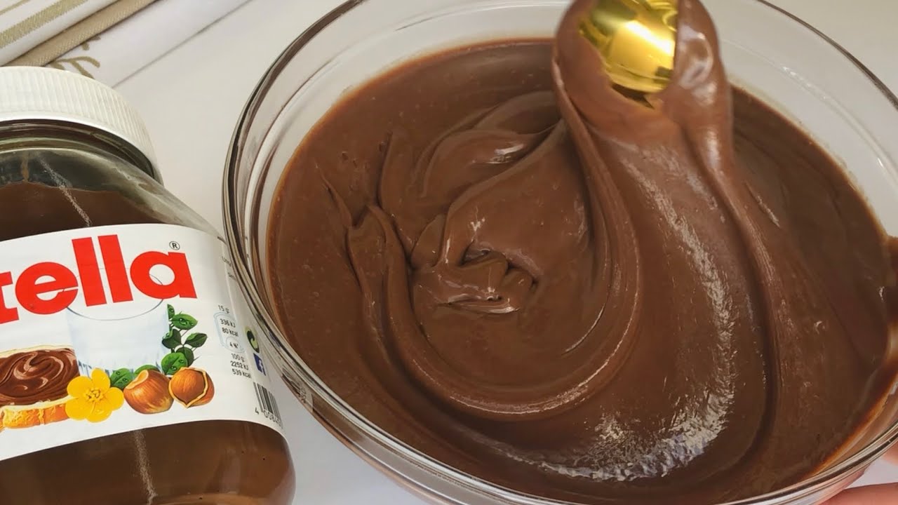 نيوتيلا اقتصاديه من كوب كاكاو عملت كيلو الاربع نيوتيلا شيكولاته الدهن homemade Nutella
