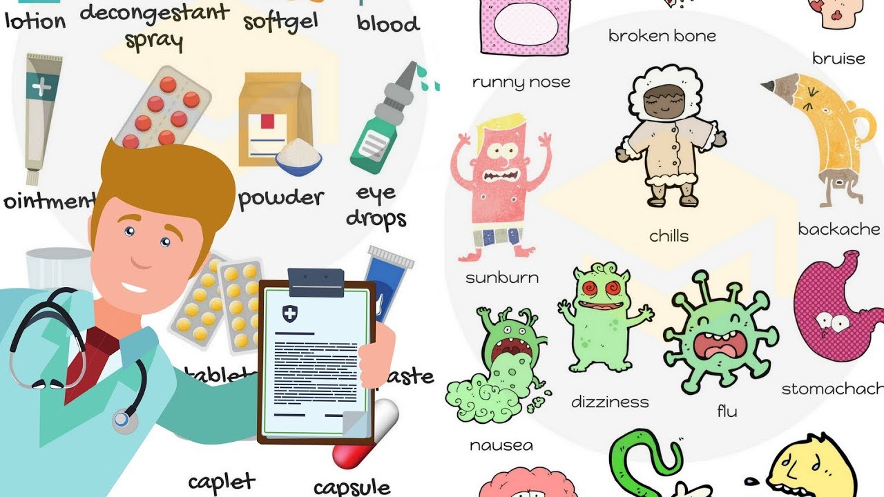 Common Diseases and Different Types of Doctors | Health Vocabulary in English