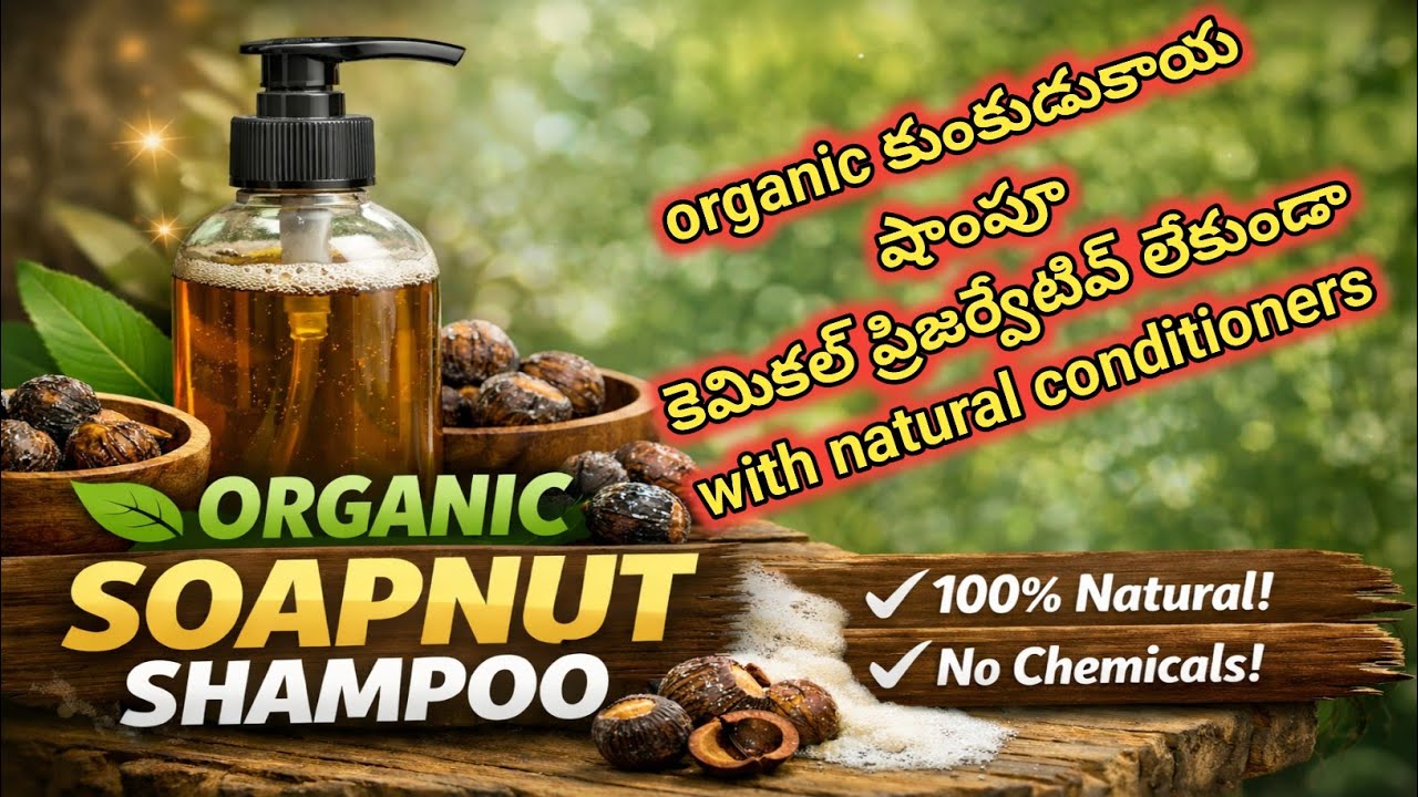 27. కెమికల్స్ లేని షాంపూ . organic shampoo with conditioners and chemical free preservatives. 
