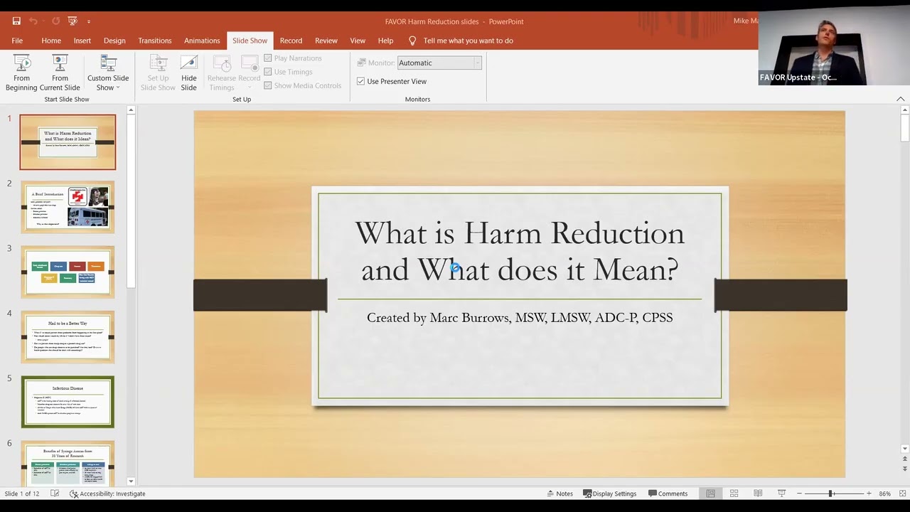 Harm Reduction a Life saving Practice by Marc Burrows