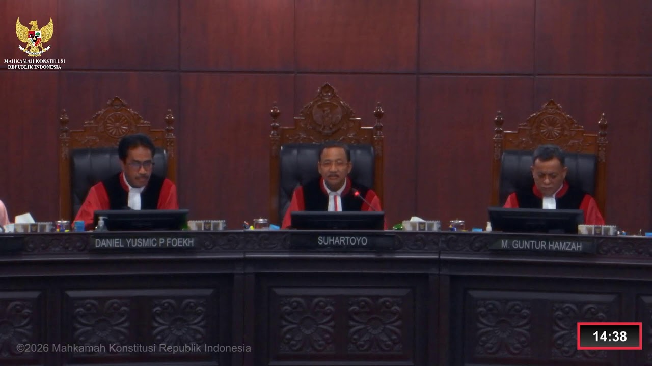 Sidang Perkara Nomor 55/PUU-XXIV/2026. Kamis, 12 Februari 2026.