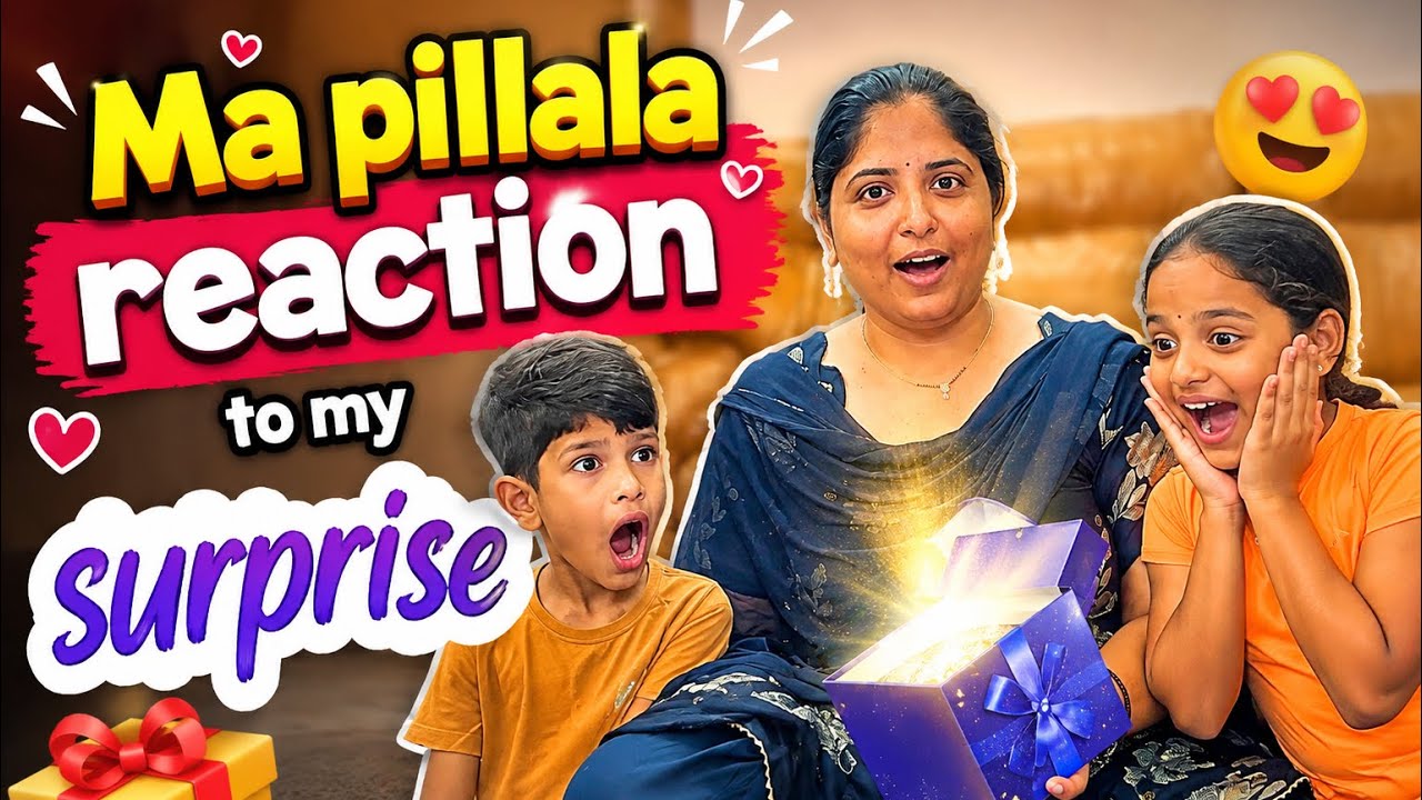 My Kids reaction to my surprise #vlog #suviksha #richakka