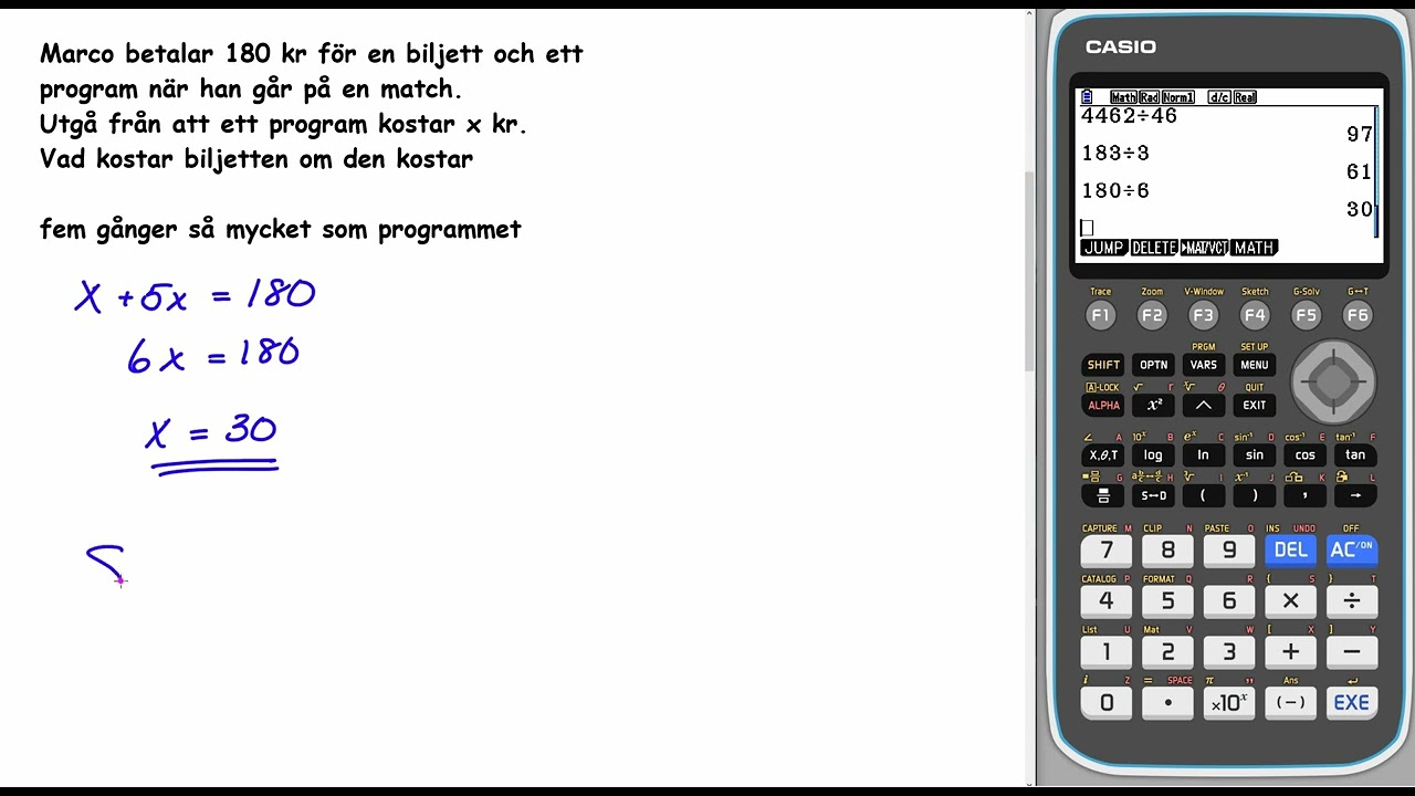Matematik 5000+ 1a röd  Uppgift 2235 a  för reviderad ämnesplan 2021